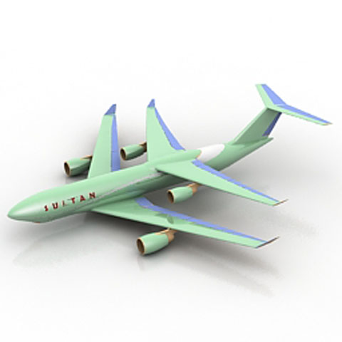 Free Airplane N131 3D model for 3ds Max Library Download